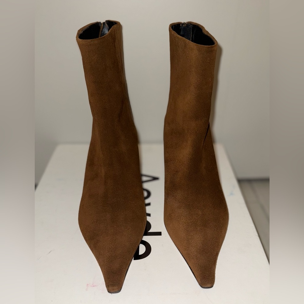 Aeyde Zoe Kitten Heel Boots, 38, Brown - Picture 6 of 16